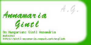 annamaria gintl business card